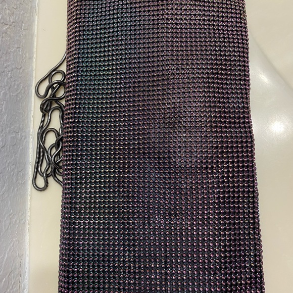 BCBG Maxazria irridescent clutch purse. - Picture 3 of 4